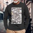 Raccoon Face Cute Pet Forest Animal Long Sleeve T-Shirt Gifts for Old Men