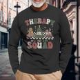 Therapy Squad Slp Ot Pt Team Christmas Therapy Squad Long Sleeve T-Shirt Gifts for Old Men