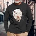 Rat Face For Rats Mouse & Rodent Lovers Long Sleeve T-Shirt Gifts for Old Men