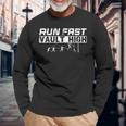 Run Fast Vault High Pole Vault Long Sleeve T-Shirt Gifts for Old Men