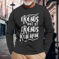 Running Friends Marathon Runners Jogging Long Sleeve T-Shirt Gifts for Old Men