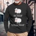 Sheep Unschaf Slogan Word Joke Langarmshirts Geschenke für alte Männer