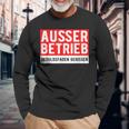 With Text Ausser Betriebs Langarmshirts Geschenke für alte Männer