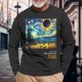 Total Solar Eclipse 2024 Texas Long Sleeve T-Shirt Gifts for Old Men