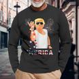 Trump Salt Merica Freedom 4Th Of July Usa Flag 2024 Long Sleeve T-Shirt Gifts for Old Men