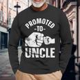 Uncle For Daddy Dad Boys Promoted To Uncle Long Sleeve T-Shirt Gifts for Old Men