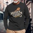 Wooden Spoon Survivor Vintage Retro Humor Long Sleeve T-Shirt Gifts for Old Men