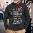 Xmas Nice Naughty List I Can Explain I Swear I Tried Long Sleeve T-Shirt Gifts for Old Men