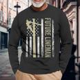 Future Lineman American Flag Electric Cable 4Th Of July Long Sleeve T-Shirt Gifts for Old Men