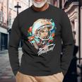 Gagarin Yuri Vintage Sputnik Space Langarmshirts Geschenke für alte Männer