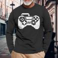 Game Controller Pixel Grafik Gamer Pc Spiele Langarmshirts Geschenke für alte Männer