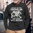 Gamer Reichet Mir Den Controller Der König Will Zocken Langarmshirts Geschenke für alte Männer