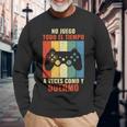 Gaming No Juego Todo El Tiempo Gamerideojuegos Camiseta de manga larga Regalos para ancianos
