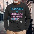 Gender Reveal New Dad Baby Announcement Father's Day Gaming Long Sleeve T-Shirt Gifts for Old Men