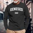 Geneseo Dad Athletic Arch College University Alumni Long Sleeve T-Shirt Gifts for Old Men