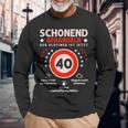 Gentleman Treat The Oldtimer Ist 40 Geschenkkeidee Langarmshirts Geschenke für alte Männer