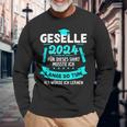 Geselle 2024 Azubi Gesellenprüfung Bestanden Training Langarmshirts Geschenke für alte Männer