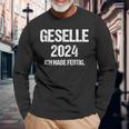 Geselle 2024 Ich Habe Fertig Prüfung Gesellenprüfung Langarmshirts Geschenke für alte Männer