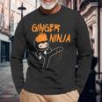 Ginger Ninja Warrior Ginga Red Hair Langarmshirts Geschenke für alte Männer