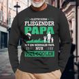 Gleitschirm Fliegender Papa Paragleiteratertag Geschenk Langarmshirts Geschenke für alte Männer