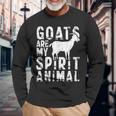 Goat Are My Spirit Animal Lover Long Sleeve T-Shirt Gifts for Old Men