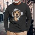 Golden Retriever Dog Dog Lover Golden Retriever Long Sleeve T-Shirt Gifts for Old Men