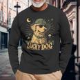Golden Retriever Dog St Patrick's Day Saint Paddy's Irish Long Sleeve T-Shirt Gifts for Old Men