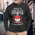 Gott Schuf Die Franken Franconian Heroes Langarmshirts Geschenke für alte Männer