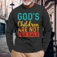 Gottes Kinder Stehen Nicht Zum Verkauf Lustig Langarmshirts Geschenke für alte Männer