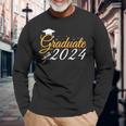 Graduate 2024 Senior Stuff Class Graduation Party Long Sleeve T-Shirt Gifts for Old Men