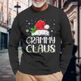 Grammy Claus Christmas Pajama Family Matching Xmas Long Sleeve T-Shirt Gifts for Old Men