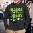 Grandma Of The Lucky One First Birthday St Patrick's Day Long Sleeve T-Shirt Gifts for Old Men