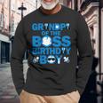 Grandpa Of The Boss Birthday Boy Baby Family Party Decor Long Sleeve T-Shirt Gifts for Old Men