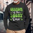 Grandpa Of The Lucky One First Birthday St Patrick's Day Long Sleeve T-Shirt Gifts for Old Men
