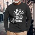 The Grass Is Calling I Must Mow Enforcement Lawn Ranger Long Sleeve T-Shirt Gifts for Old Men