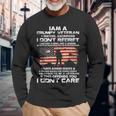 I Am A Grumpy Veteran I Served I Sacrificed Veteran Day Long Sleeve T-Shirt Gifts for Old Men