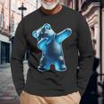 Gummy Bear Blue Gummy Bear Dabbing Gummy Bear Long Sleeve T-Shirt Gifts for Old Men