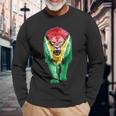 Guyana Flag Lion Pride Guyanese Flag Guyanese Roots Souvenir Long Sleeve T-Shirt Gifts for Old Men