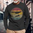 Hang Gliding Glide Glider Vintage Distressed Retro 70'S 80'S Long Sleeve T-Shirt Gifts for Old Men