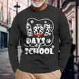 Happy 102 Days School 100Th Days Smarter Dog Student Teacher Long Sleeve T-Shirt Gifts for Old Men