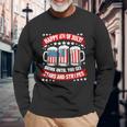 Happy 4Th Of July Drink Until You See Stars And Stripes Beer Long Sleeve T-Shirt Gifts for Old Men