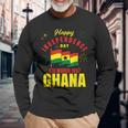 Happy Ghana Independence Day Ghanaian Ghana Flag Long Sleeve T-Shirt Gifts for Old Men