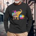 Happy Holi Festival Of Colors Indian Hindu Spring Long Sleeve T-Shirt Gifts for Old Men