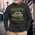 Happy Tanksgiving Military Tank Thanksgiving Long Sleeve T-Shirt Gifts for Old Men