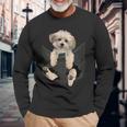 Havanese Dog In Pocket Havanezer Puppy Langarmshirts Geschenke für alte Männer