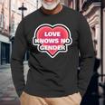 Heart Love Knows No Gender Long Sleeve T-Shirt Gifts for Old Men