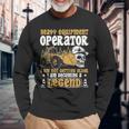 Heavy Equipment Operator Legend Occupation Long Sleeve T-Shirt Gifts for Old Men
