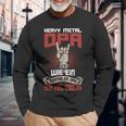 Heavy Metal Grandpa Slogan Rocker Grandad Langarmshirts Geschenke für alte Männer