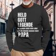 Held God Legend Die Besten Nennen Mich Papa Langarmshirts Geschenke für alte Männer