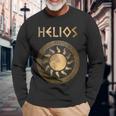 Helios Greek Sun God Antique Symbol Langarmshirts Geschenke für alte Männer